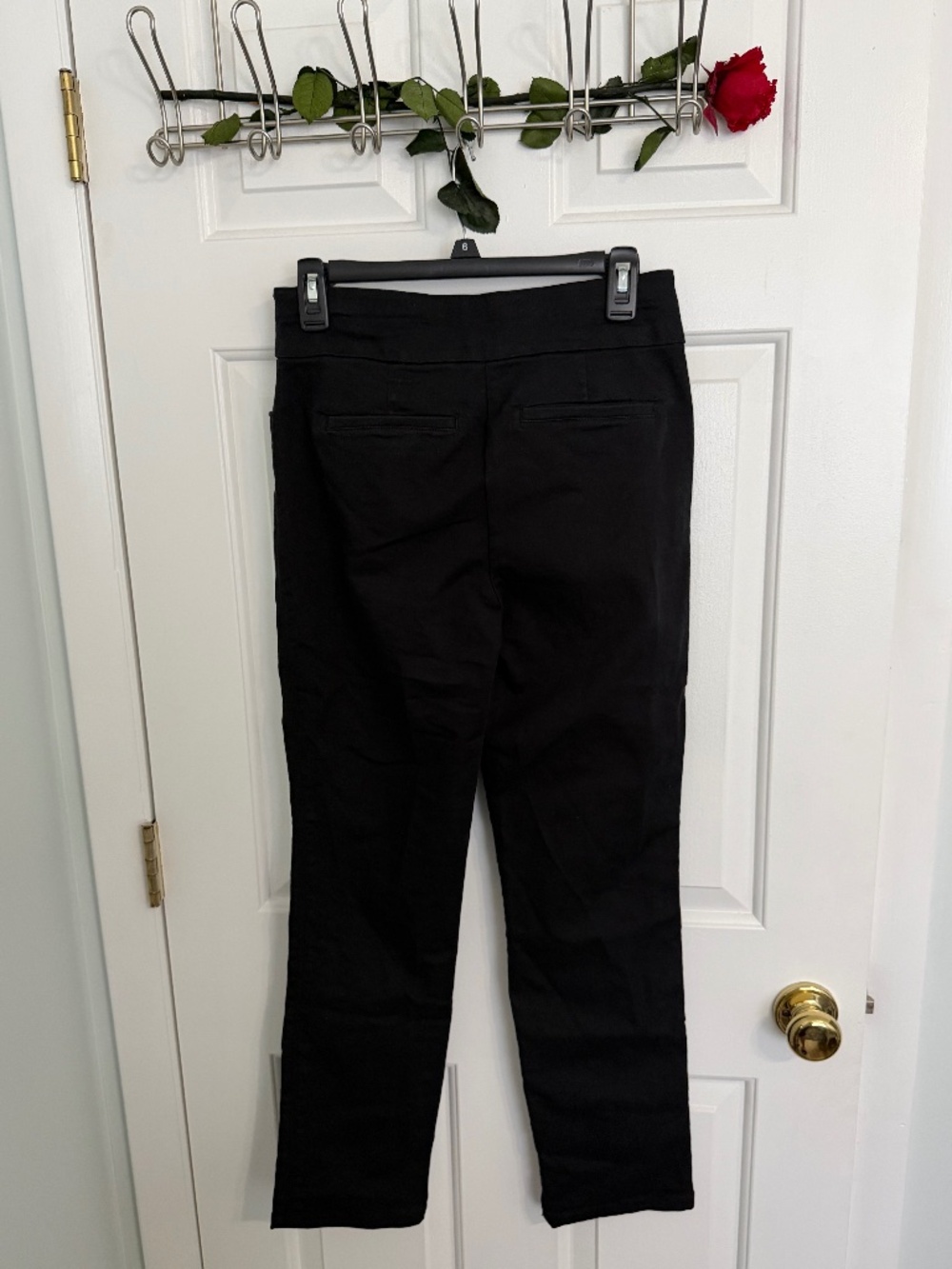Croft & Barrow Black Pants with Elastic Band - Size 4